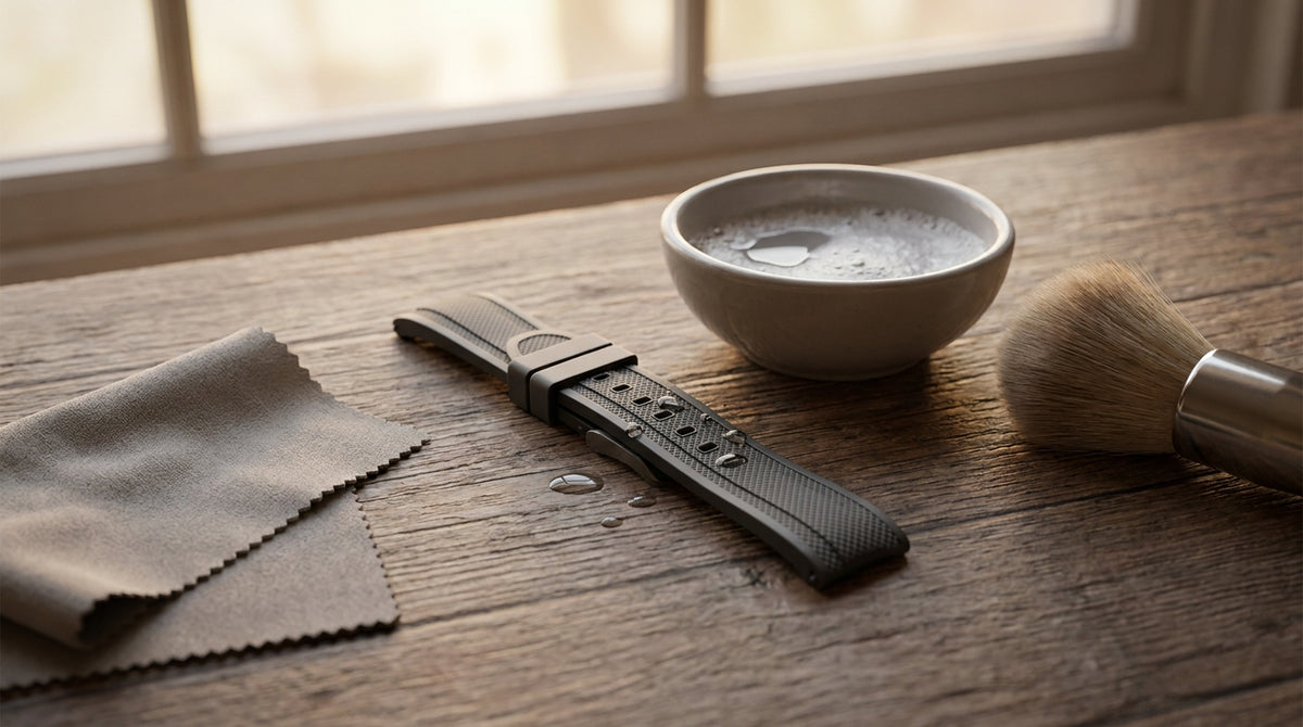 How to Clean and Care for an FKM Rubber Watch Strap