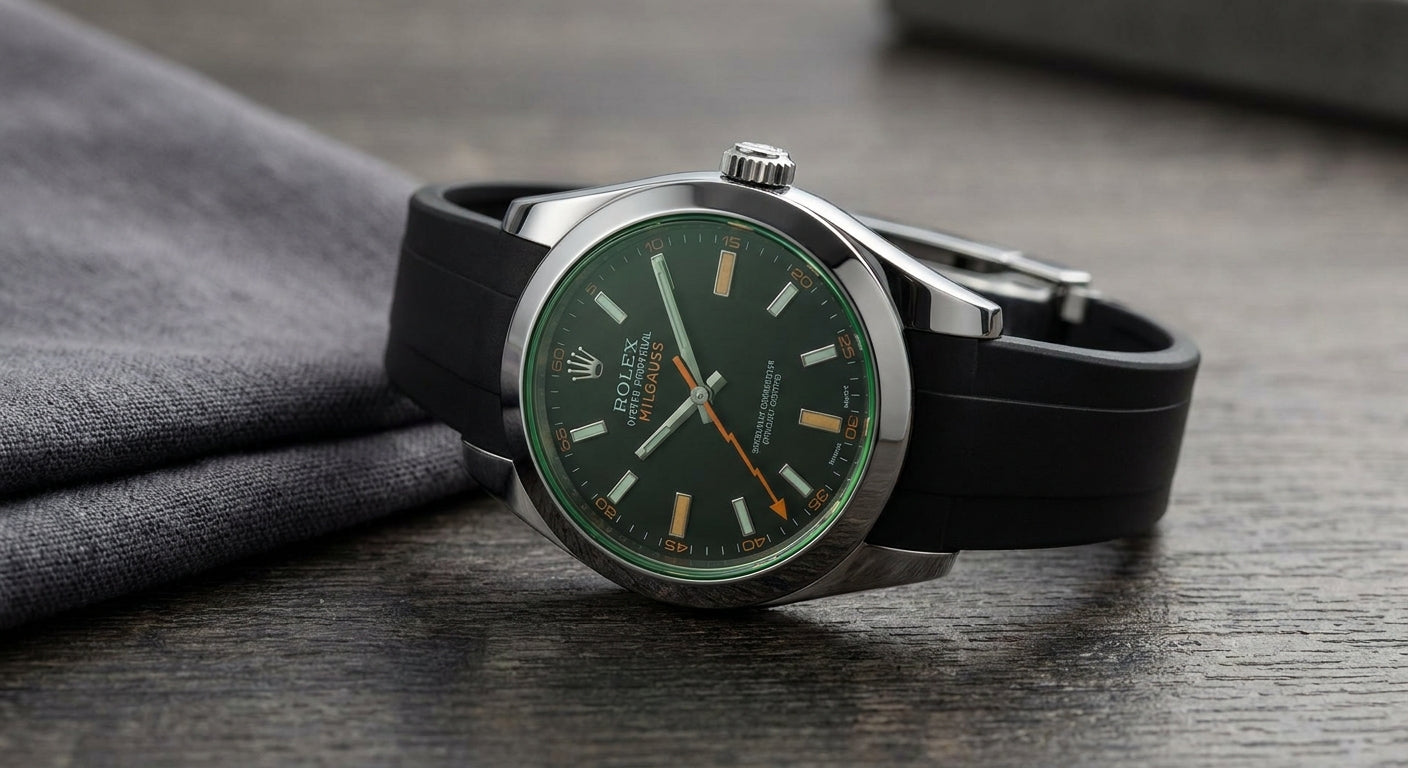 أفضل سير مطاطي لساعة Rolex Milgauss