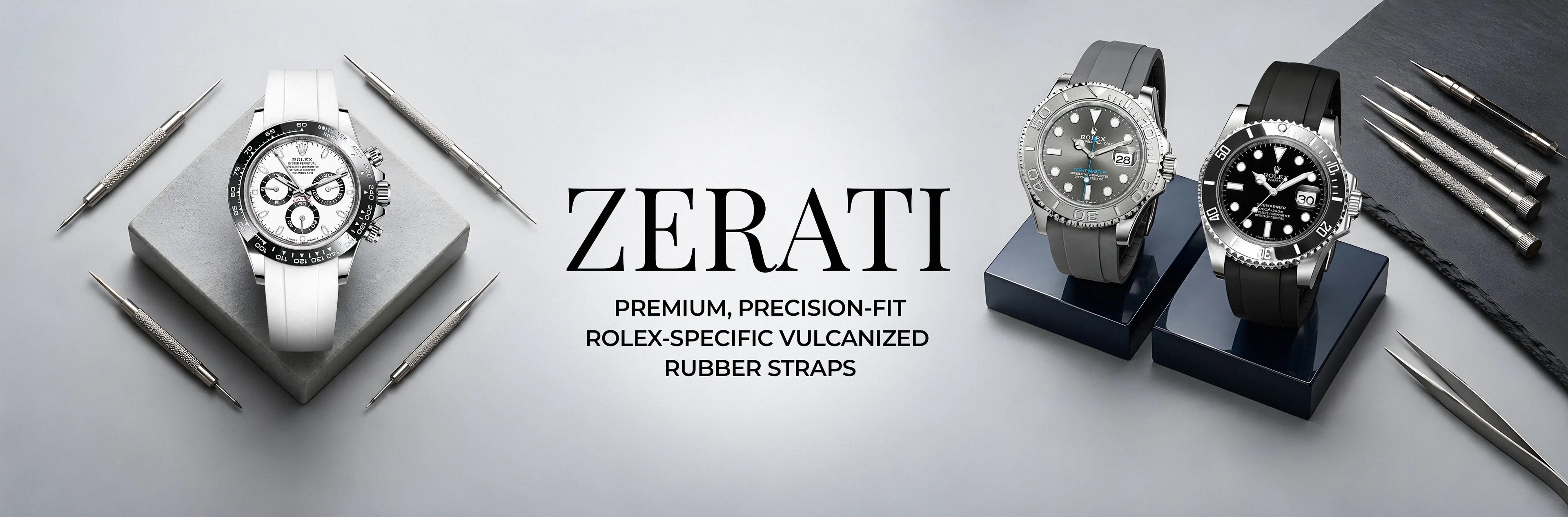 ZERATI premium Rolex-compatible rubber watch straps