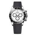 Rolex Daytona rubber strap - Black - ZERATI