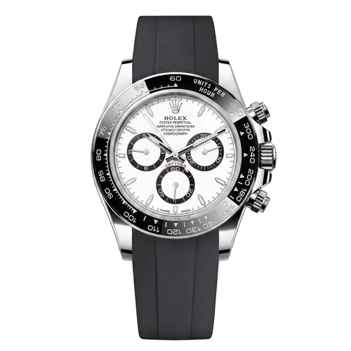 Rolex Daytona rubber strap - Black - ZERATI