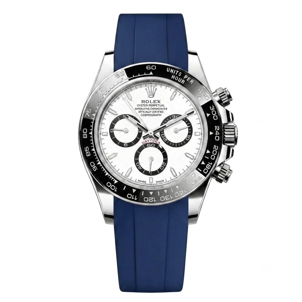 Rolex Daytona rubber strap - Blue - ZERATI