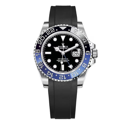 Rolex GMT-Master II rubber strap - Black - ZERATI