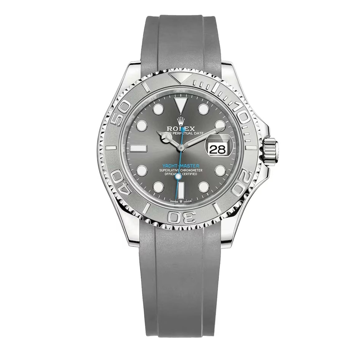 Rolex Yacht-Master rubber strap - Grey - ZERATI