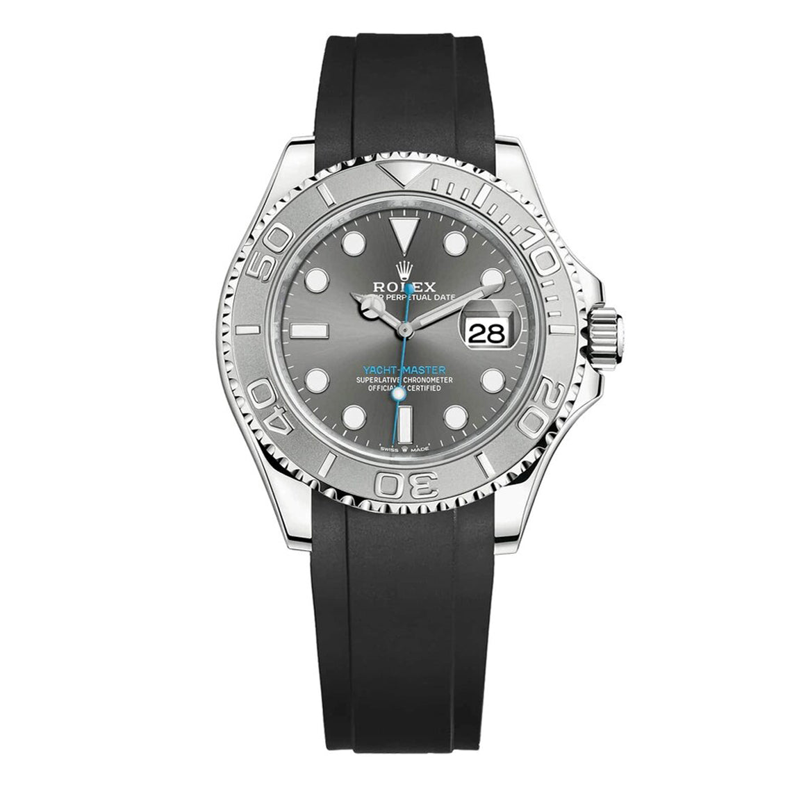 Rolex Yacht-Master rubber strap - Black - ZERATI