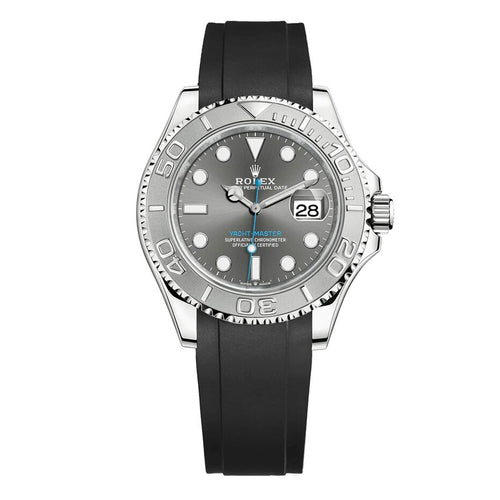 Rolex Yacht-Master rubber strap - Black - ZERATI